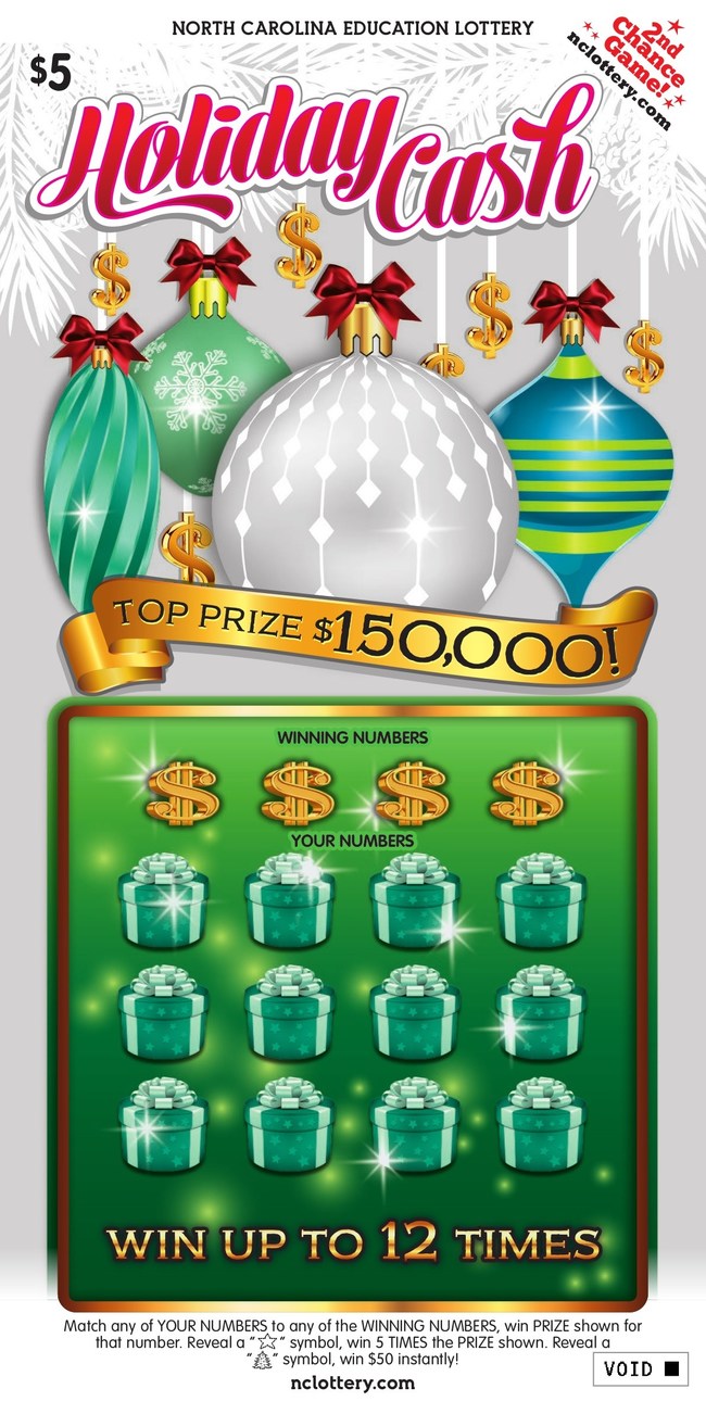 North Carolina Education Lottery's Holiday Cash (CNW Group/Pollard Banknote Limited)