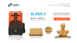 UNIZ Unveils Their Newest High Precision 3D Printers, the SLASH 2 Series, at CES 2019