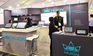 Huion expõe monitores com caneta Kamvas Pro na CES Las Vegas 2019