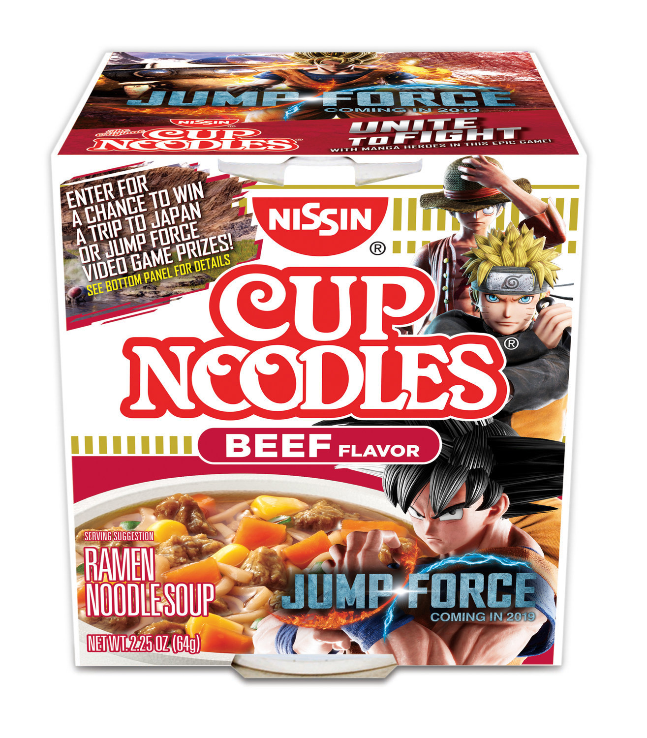 Nissin Cup Noodles Unites With Jump Force Video Game To Launch Epic Jump To Japan Sweepstakes With Limited Edition Packaging