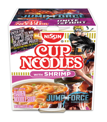 Nissin Cup Noodles® Unites with JUMP FORCE Video Game to Launch Epic “Jump to Japan Sweepstakes” With Limited-Edition Packaging