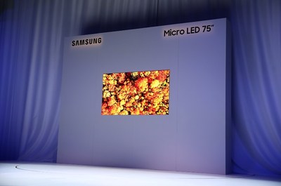 Samsung prsente de nouvelles tailles, formes et configurations d'crans Micro LED qui repoussent les limites des crans de tlviseurs traditionnels  l'occasion de l'vnement First Look (Groupe CNW/Samsung Electronics Canada)