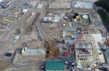 Figure 2. Aerial view of the process plant (CNW Group/Lundin Gold Inc.)