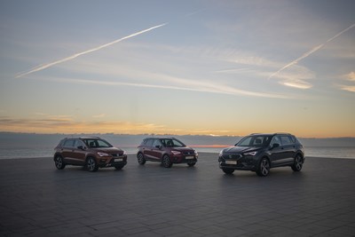SEAT’s 3 SUVs rolling together for the first time (PRNewsfoto/SEAT)