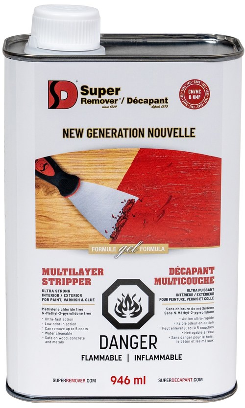 The methylene chloride–free New Generation Stripper, by Super Remover® (CNW Group/Distribution J. Des Serres Inc.)