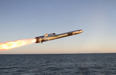 In 2018, the U.S. Navy selected the Naval Strike Missile for its over-the-horizon weapon system. Raytheon has teamed with Norway’s Kongsberg to bring the fifth-generation missile stateside. (Photo: Kongsberg) In 2018, the U.S. Navy selected the Naval Strike Missile for its over-the-horizon weapon system. Raytheon has teamed with Norway’s Kongsberg to bring the fifth-generation missile stateside. (Photo: Kongsberg)