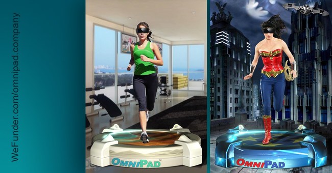 With the OmniPad, gamers, first responders, architects, virtual tourists, and even the military, can freely walk and run around in real time virtual environments, experiencing the most comprehensive and fully immersive VR experience available. OmniPad has launched a SEC regulation crowdfunding equity campaign, (https://wefunder.com/omnipad.company ), to share awareness and the potential capabilities of this awe-inspiring product.
