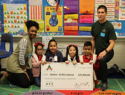 ACE Cash Express presents annual donation to Junior Achievement at JA in a Day