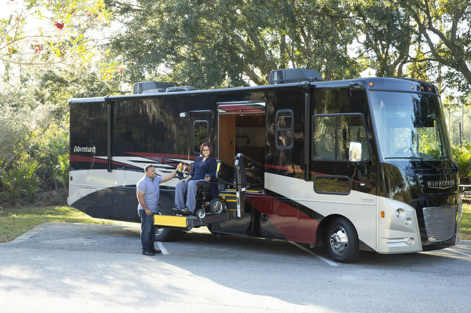 Bringing greater freedom and comfort to people traveling in wheelchairs, Winnebago launches three accessibility-enhanced motorhomes. Building on 40 years supporting this community, the new Accessibility-Enhanced (AE) line, includes the Intent 30R AE, Adventurer 30T AE, and Forza 34T AE.