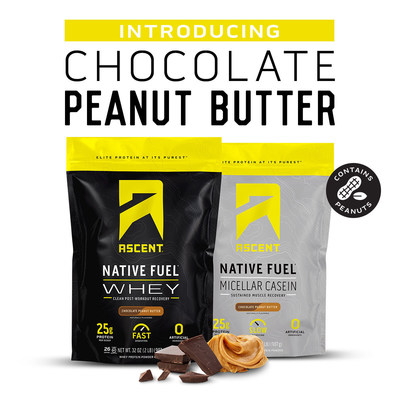 Ascent introduces new Chocolate Peanut Butter flavor to protein powder family.