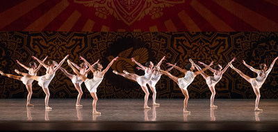 Miami City Ballet in The Palm Beaches dancers in Heatscape. Choreography by Justin Peck. Photo  Gene Schiavone.