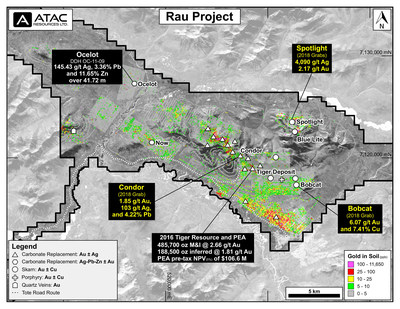 Rau Project Mineral Map (CNW Group/ATAC Resources Ltd.)