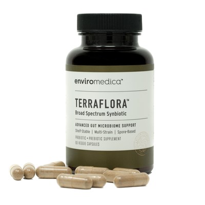 Terraflora™ bridges the lost connection to our ancestral environment. The first broad spectrum synbiotic to combine true, soil-based, commensal bacillus strains with purposeful, certified
organic, food-based prebiotics.