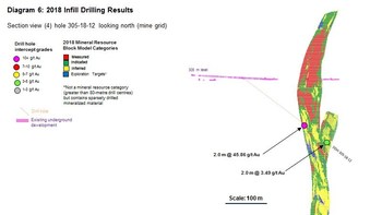 Diagram 6 : 2018 Infill Drilling Results (CNW Group/Rubicon Minerals Corporation)