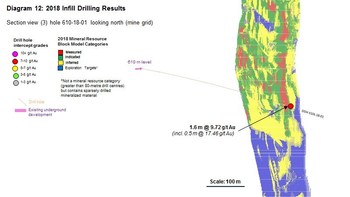 Diagram 12 : 2018 Infill Drilling Results (CNW Group/Rubicon Minerals Corporation)