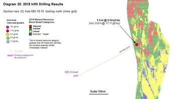 Diagram 20 : 2018 Infill Drilling Results (CNW Group/Rubicon Minerals Corporation)