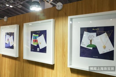 Product display of “Everyone Could be a Designer” onsite activity at Shanghai Jewellery Fair 2018