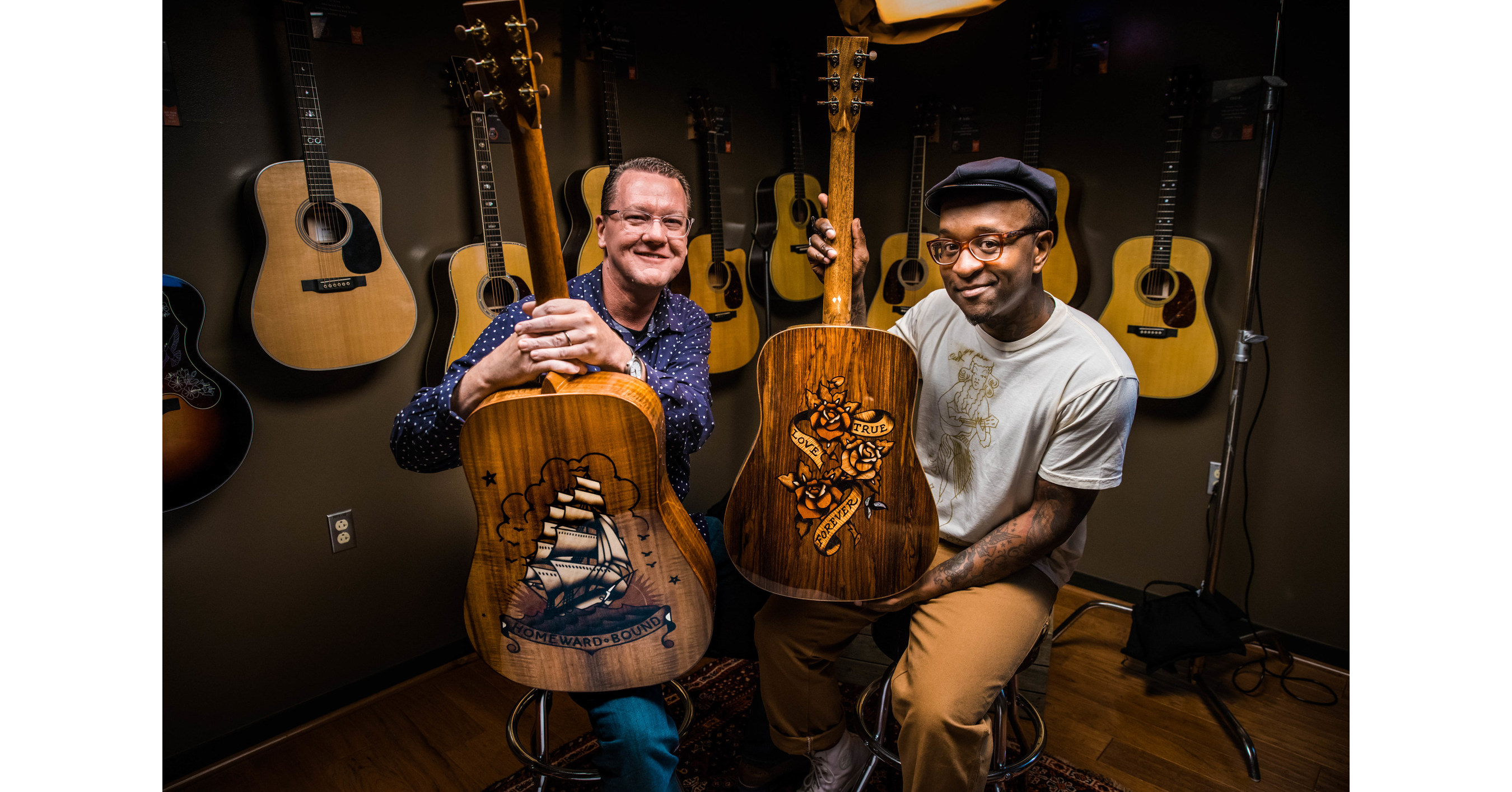 . Martin & Co.® Celebrates Sailor Jerry Spiced Rum's Namesake Norman  Collins With Ink & Wood special Edition Guitar Series