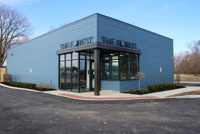 This is an exterior photo of The Forest in Sandusky, Ohio. The Forest is the first medical marijuana dispensary in the state to serve patients.
