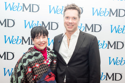Kathy Bates and Rufus Wainwright at the 2019 WebMD Health Hero Awards in New York City