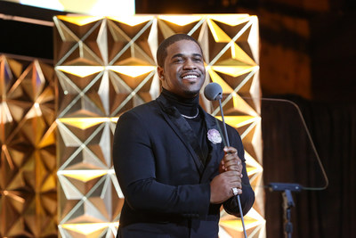 A$AP Ferg presents the GEM Award for Marketing & Communications to Tiffany & Co. at the 17th Annual GEM Awards. Photo by Benjamin Lozovsky/BFA.com