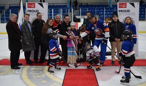 Hydro One and Aamjiwnaang First Nation mark the 50-day countdown to the 2019 Little Native Hockey League tournament, the largest Indigenous hockey tournament in Ontario