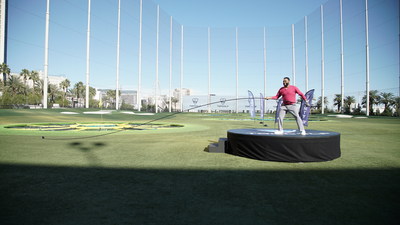 World's Longest Golf Club and Anthony Anderson Action Image