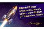 Bitcoin PR Buzz Announces January PR Sale With $200+ Discounts