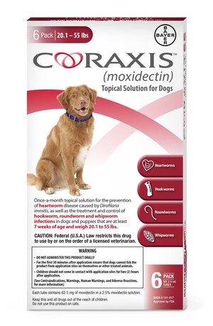 Bayer introduces versatile new option for heartworm prevention and intestinal parasite control