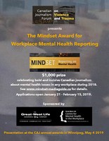 Applications now being accepted for Mindset Award for Workplace Mental Health Reporting