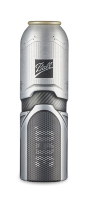 Ball introduces its 360° aluminum aerosol can, Futuristic design (shown)