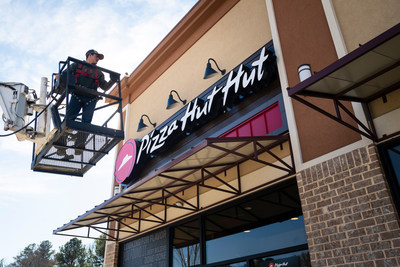 Pizza Hut is getting into gear for Super Bowl LIII, its biggest pizza day of the year, by transforming into Pizza Hut Hut at a local restaurant in Atlanta and across its website and social channels.