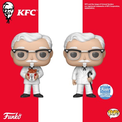 KFC has partnered with worldwide pop culture collectibles company Funko on a limited-edition Colonel Sanders Pop! vinyl figures line.