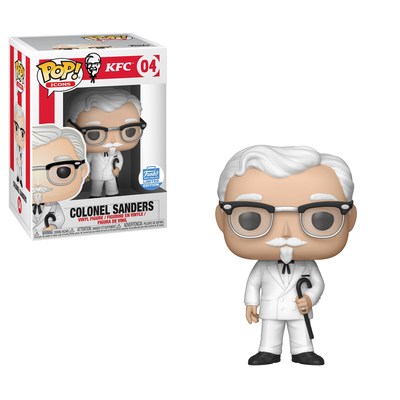 A second figurine, featuring the Colonel with his signature cane, will be available exclusively on www.funko-shop.com starting Jan. 23 at 2 p.m. EST.