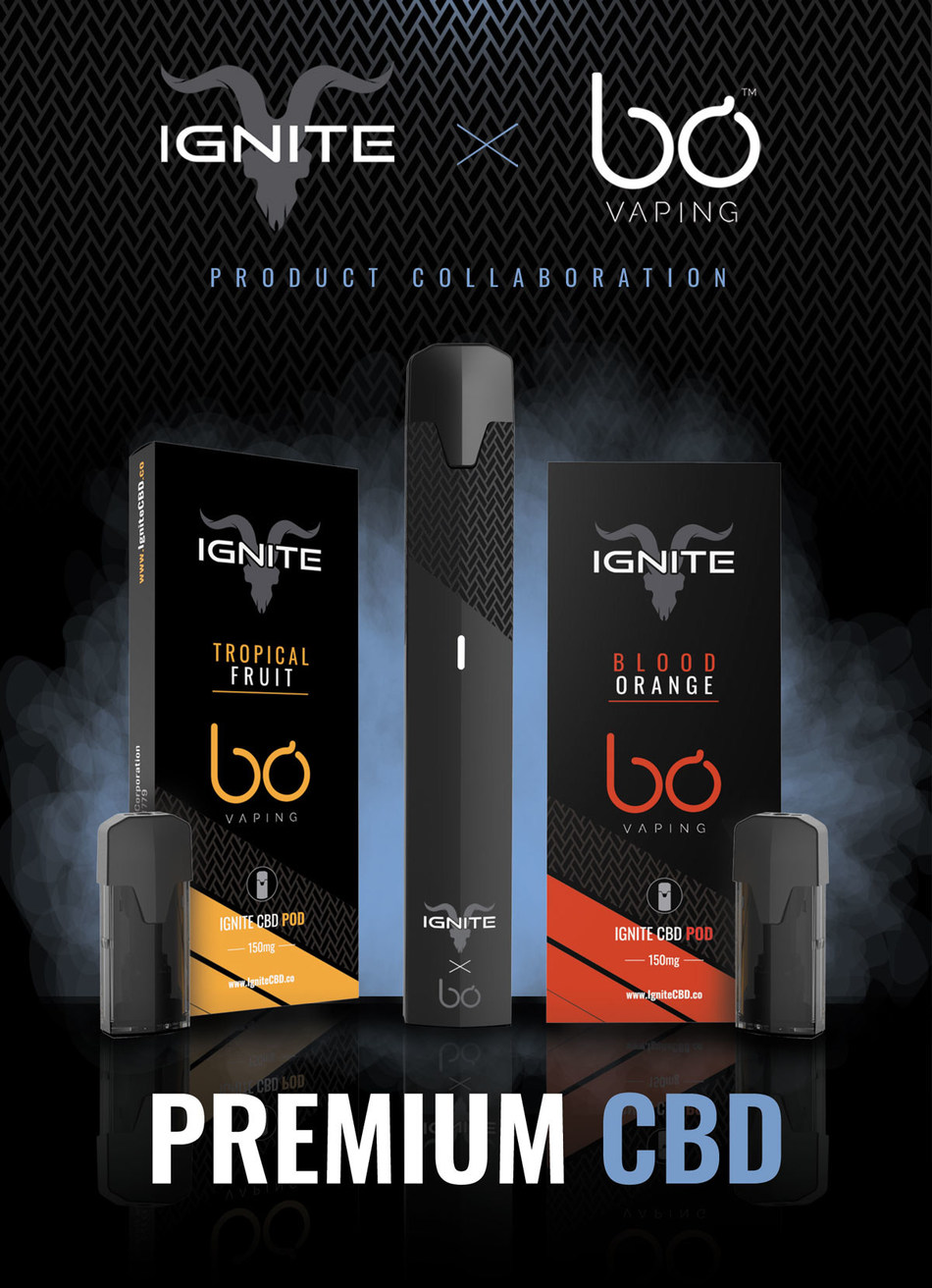 Ignite Launches 'Ignite X Bō Vaping' CBD Collaboration Line