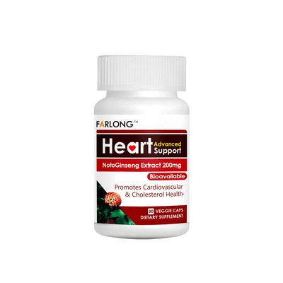 Farlong, which develops science-based condition-specific botanical supplements that mix ancient remedies with modern technology, formulated Heart Advanced Support with NotoGinseng Extract specifically for your heart.