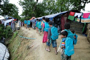 Alors qu'une nouvelle année scolaire commence, plus de 145 000 enfants rohingyas retournent à l'école dans les camps pour personnes réfugiées au Bangladesh