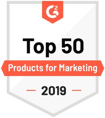 G2 Crowd Top 50 Products for Marketing 2019