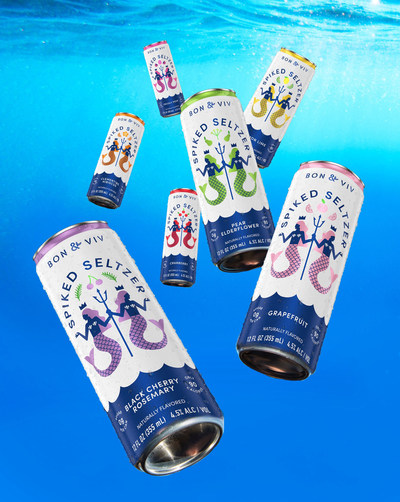 New BON & VIV Spiked Seltzer features a perfect balance of flavor and refreshment with 0g of sugar, only 90 calories and seven flavors including bold botanicals.