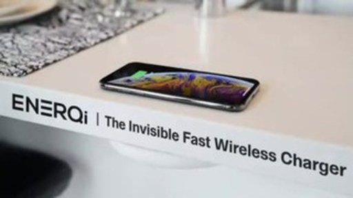 This Wireless Charger charges your phone from under your desk