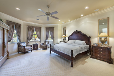 The property offers a beautiful residence with 4 beds and 4.5 baths throughout nearly 4,800 sf. Features include a sprawling master suite, office and sauna. Additional amenities can be found at WellingtonLuxuryAuction.com.