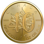 The Royal Canadian Mint celebrates 40 years of leadership and innovation with anniversary edition of its world-famous Gold Maple Leaf bullion coin