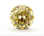 Mouawad Crafted From the Rough 54.21 Carat 'Mouawad Dragon' Diamond - the Largest Round Brilliant Vivid Yellow Diamond in the World