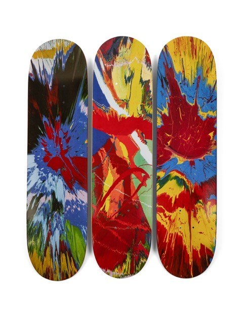 The only complete archive of Supreme skate decks in private hands sold for $800,000 at Sotheby’s.  The archive comprises all 248 decks produced by the iconic streetwear brand over 20 years, and features collaborations with an impressive number of contemporary artists and artist estates, including Damien Hirst.