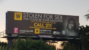 OUTFRONT Media Showcases Messages of Warning From The Women's Fund Miami-Dade to Raise Awareness of Human Trafficking