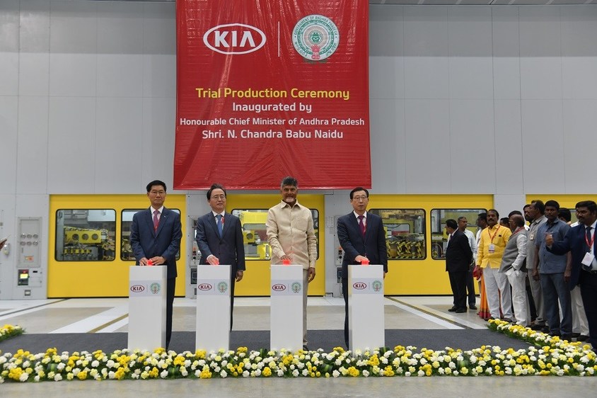  Kia Motors comienza la producción de prueba en su planta de Anantapur en Andhra Pradesh