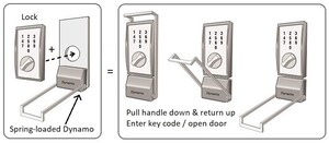 Battery-Free Smart Lock with Remote Key Code Programming Now Available