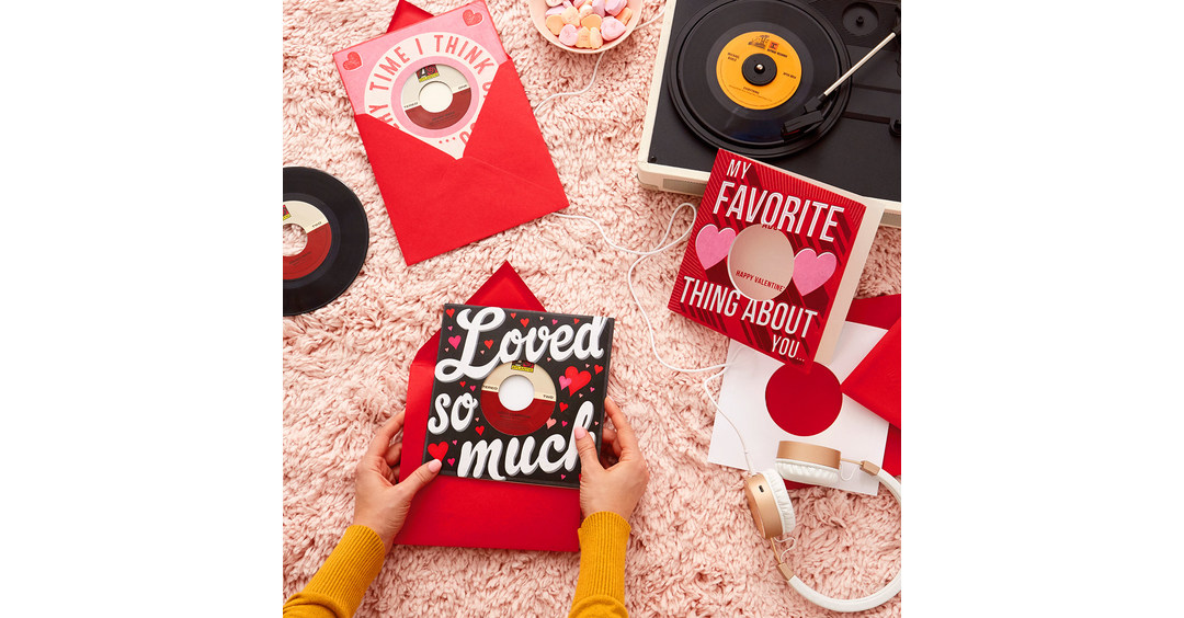 Hallmark Introduces New Vinyl Record Greeting Cards This Valentine's Day Featuring Legendary