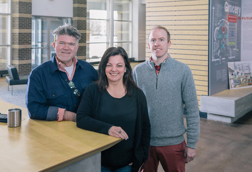 From left to right: Brian Seitz (Senior Vice President, Environments Design), Paula Katz (Senior Creative Director, Brand Communications and Visual Merchandising) and Andy House (Creative Director, Retail Environments).
