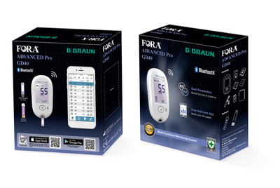 The FORA® Advanced pro GD40 Multi-Functional Monitoring System provides a complete blood glucose testing and data solution. (PRNewsfoto/ForaCare Suisse AG)